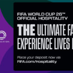 Fans enjoying VIP hospitality lounge at 2026 FIFA World Cup Houston Stadium