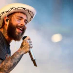 Post Malone performing live during his F-1 Trillion Tour