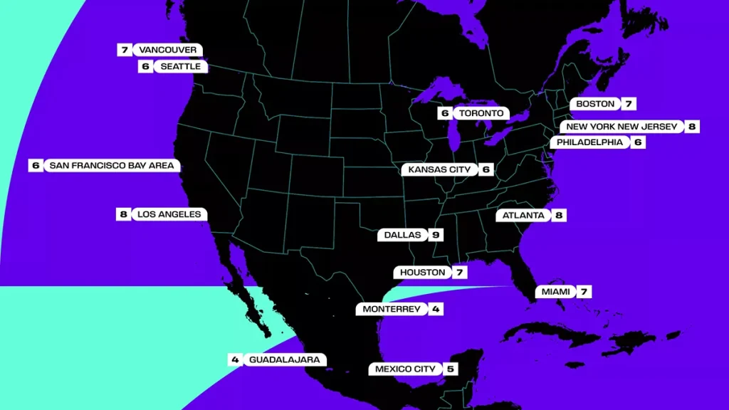 Complete match schedule and results for the FIFA World Cup 2026 across USA, Canada and Mexico