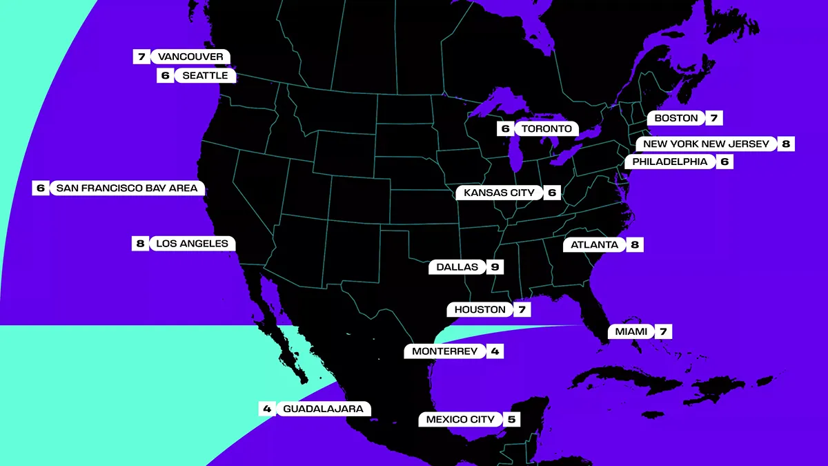 Complete match schedule and results for the FIFA World Cup 2026 across USA, Canada and Mexico